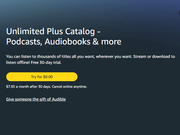 Image for Audible Plus